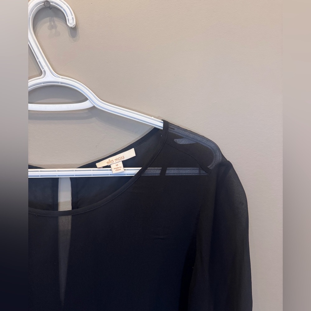 Black Sheer Blouse